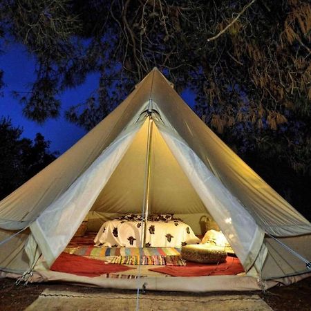 Glamping At A Lovely Tent In Skiaxtro- Marathopoli Villa ภายนอก รูปภาพ