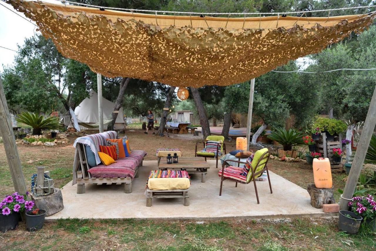 Glamping At A Lovely Tent In Skiaxtro- Marathopoli Villa ภายนอก รูปภาพ