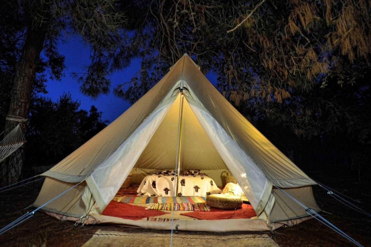 Glamping At A Lovely Tent In Skiaxtro- Marathopoli Villa ภายนอก รูปภาพ