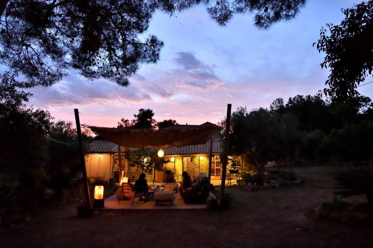 Glamping At A Lovely Tent In Skiaxtro- Marathopoli Villa ภายนอก รูปภาพ