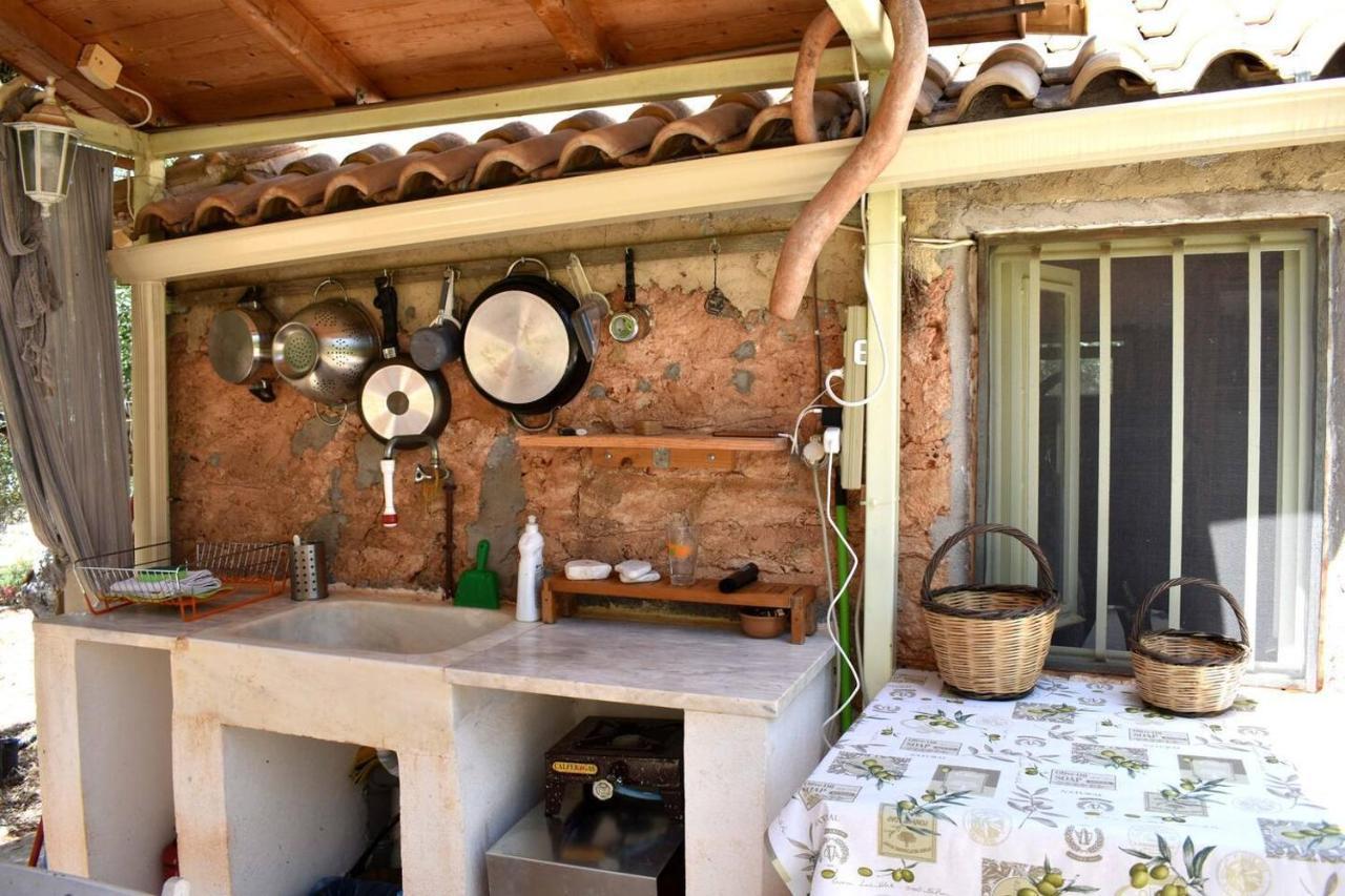 Glamping At A Lovely Tent In Skiaxtro- Marathopoli Villa ภายนอก รูปภาพ