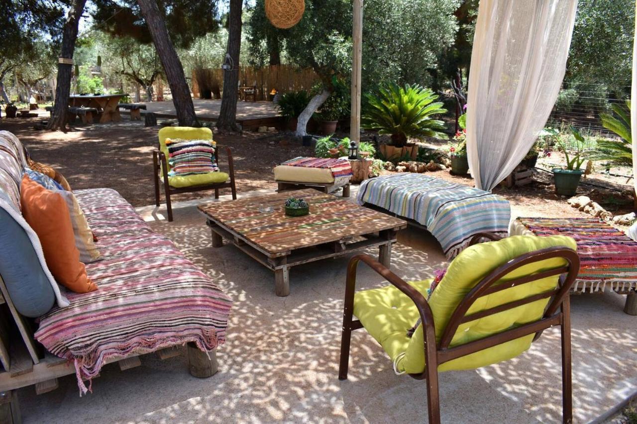 Glamping At A Lovely Tent In Skiaxtro- Marathopoli Villa ภายนอก รูปภาพ