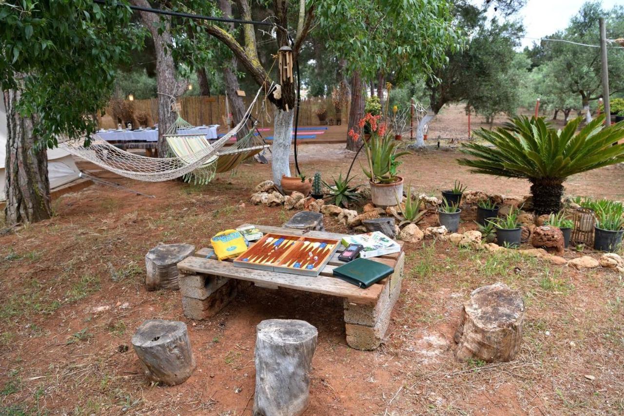 Glamping At A Lovely Tent In Skiaxtro- Marathopoli Villa ภายนอก รูปภาพ