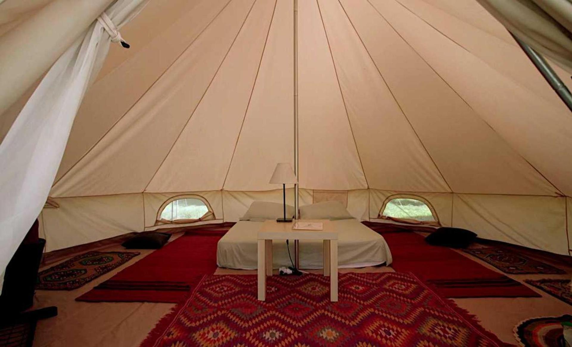Glamping At A Lovely Tent In Skiaxtro- Marathopoli Villa ภายนอก รูปภาพ